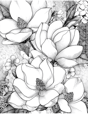 Free Magnolia Free Coloring Pages - 5