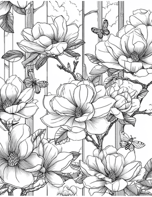 Free Magnolia Free Coloring Pages - 6