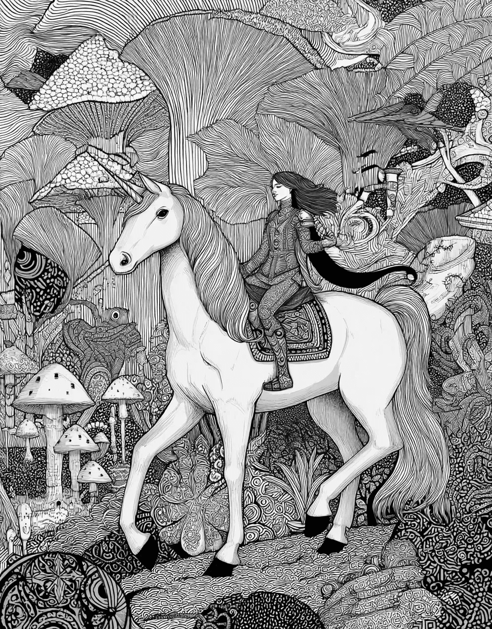 Free Color Pages for Adults, Centaur Dreams Enchanting Art for All Ages, Coloring Disney Kids Centaur, Stress Relief Color Book, Fantasy Colouring Pages for Womens main 2