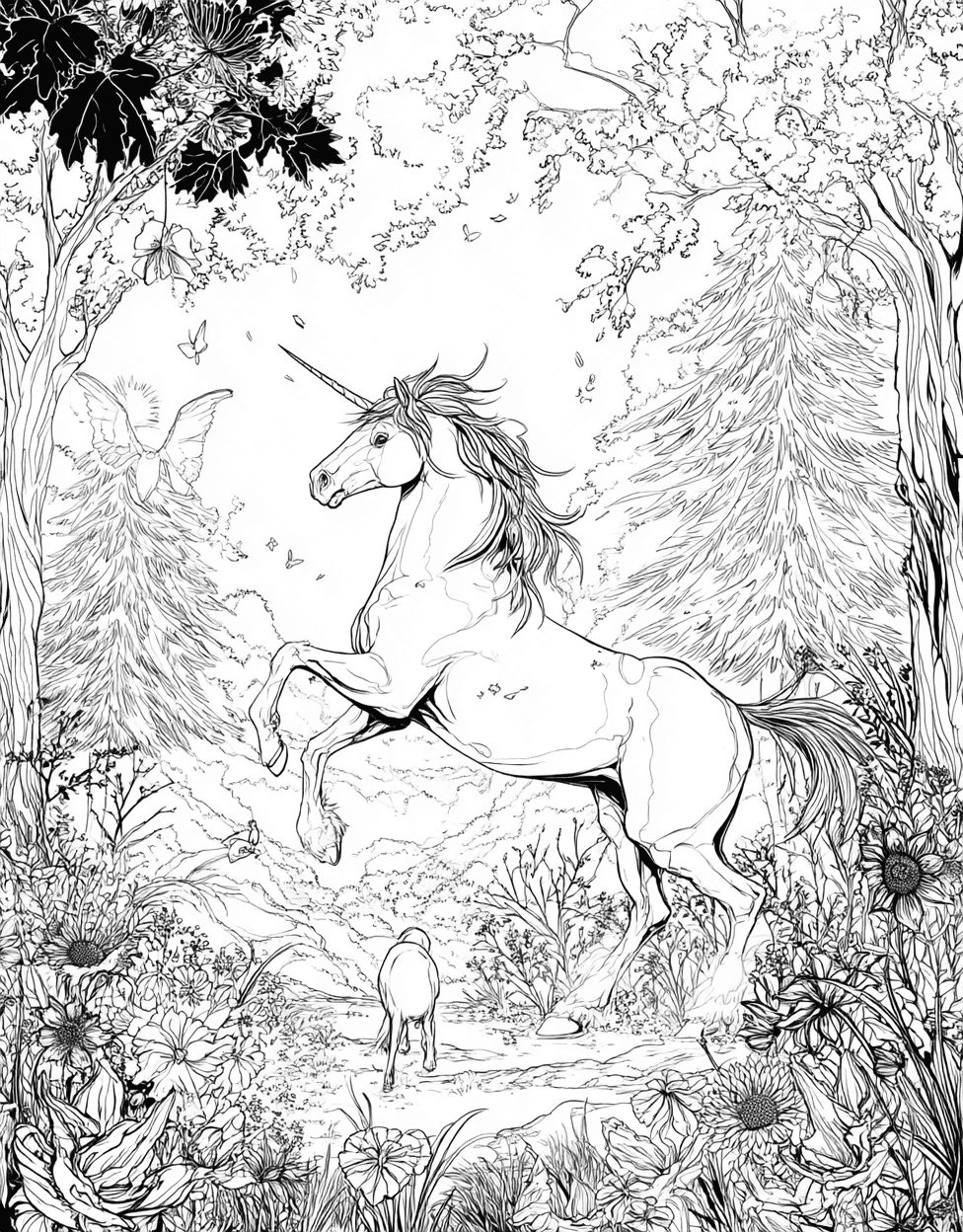 Free Color Pages for Adults, Centaur Dreams Enchanting Art for All Ages, Coloring Disney Kids Centaur, Stress Relief Color Book, Fantasy Colouring Pages for Womens main 7