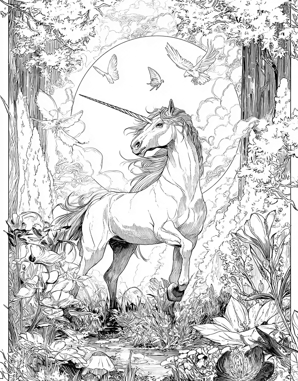 Free Color Pages for Adults, Centaur Dreams Enchanting Art for All Ages, Coloring Disney Kids Centaur, Stress Relief Color Book, Fantasy Colouring Pages for Womens main 8