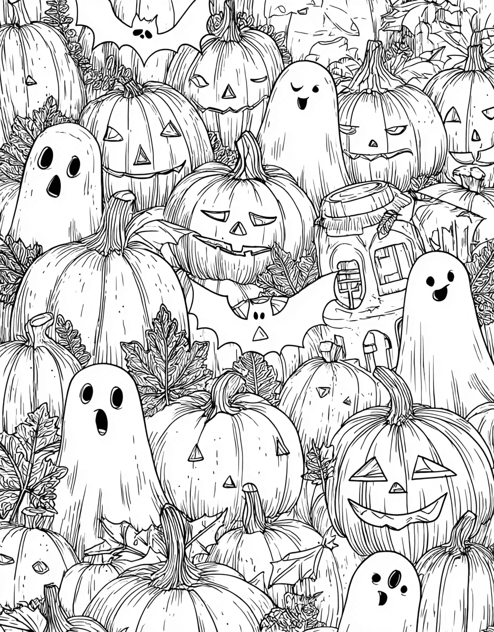 Spooky Shades Halloween Art Fun, Coloring Halloween Fun Dailycoloringpages, Free Printable Girly Coloring Pages, Relaxation Color Book, Holidays Colouring Pages for Adults main 2