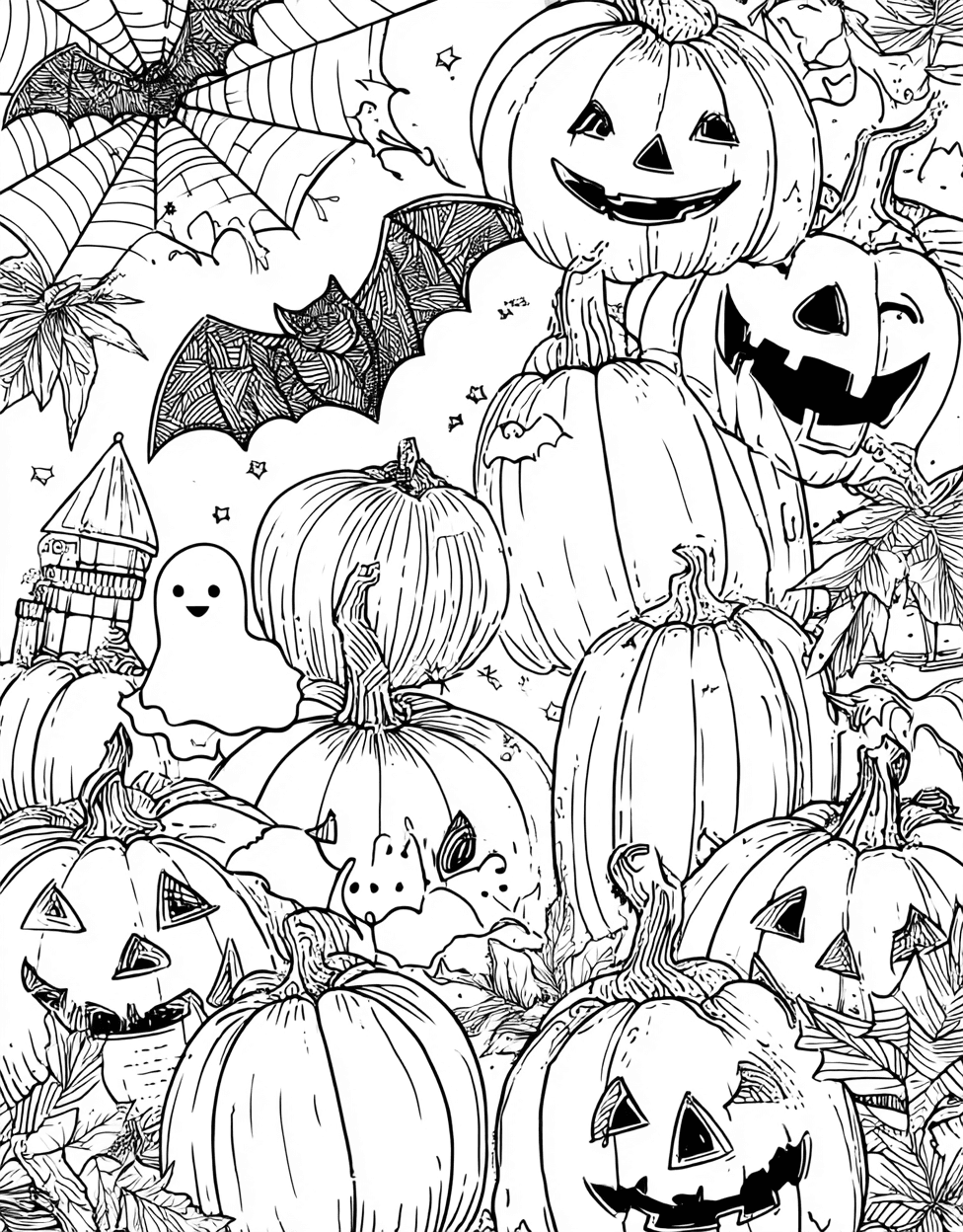 Spooky Shades Halloween Art Fun, Coloring Halloween Fun Dailycoloringpages, Free Printable Girly Coloring Pages, Relaxation Color Book, Holidays Colouring Pages for Adults main 4