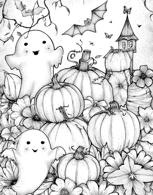Spooky Shades Halloween Art Fun, Coloring Halloween Fun Dailycoloringpages, Free Printable Girly Coloring Pages, Relaxation Color Book, Holidays Colouring Pages for Adults