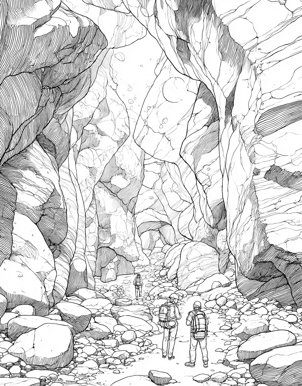 Sticker Inspection Louisiana Cave, Cave Adventures Art for Creative Minds, Relaxation Color Book, Travel & Landmarks Colouring Pages for Womens, Free Coloring Pages to Print main 9