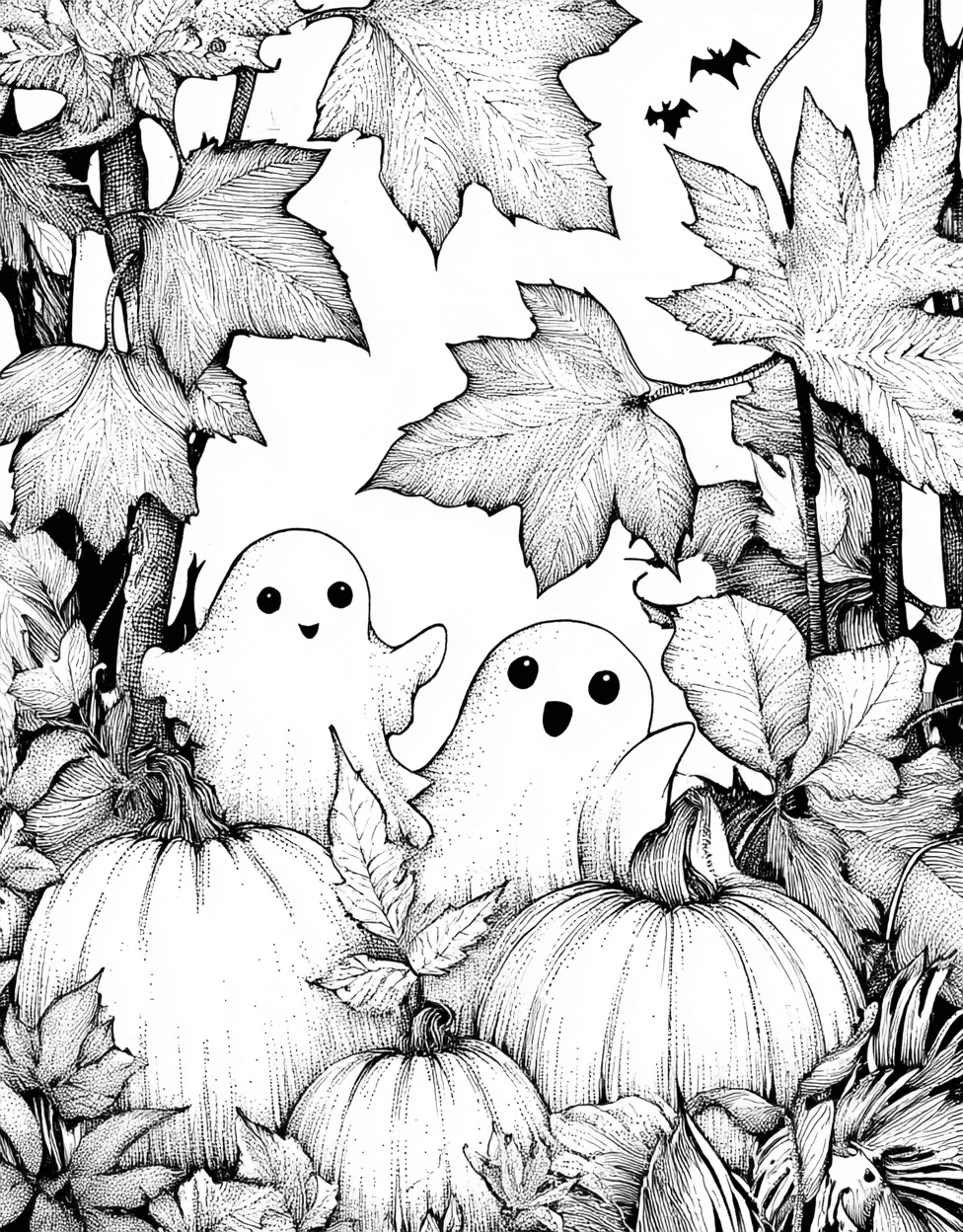 Free Printable Coloring Pages for Girls, Spooky Scenes to Shade This Halloween, Coloring Halloween Fun Dailycoloringpages, Relaxation Color Book, Seasonal Colouring Pages for Women main 5