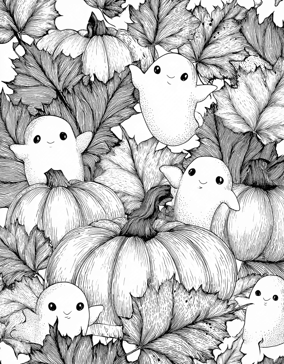 Free Printable Coloring Pages for Girls, Spooky Scenes to Shade This Halloween, Coloring Halloween Fun Dailycoloringpages, Relaxation Color Book, Seasonal Colouring Pages for Women main 6