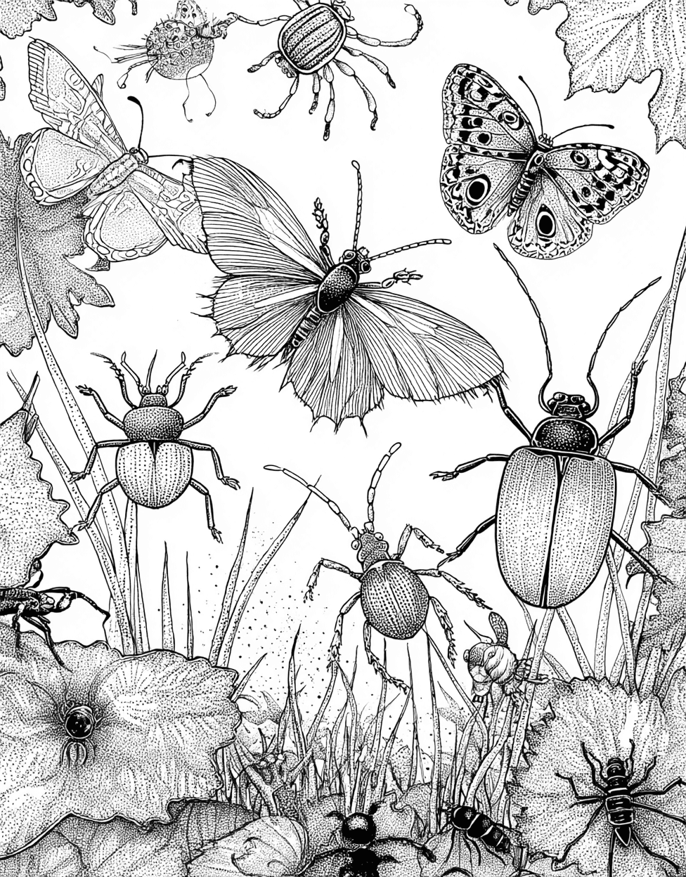 Tick Tock Time to Add Some Color, Relaxation Color Book, Insects Colouring Pages for Teenage, Coloring Dog Images Tick, Coloring Pages for Adults Free main 3