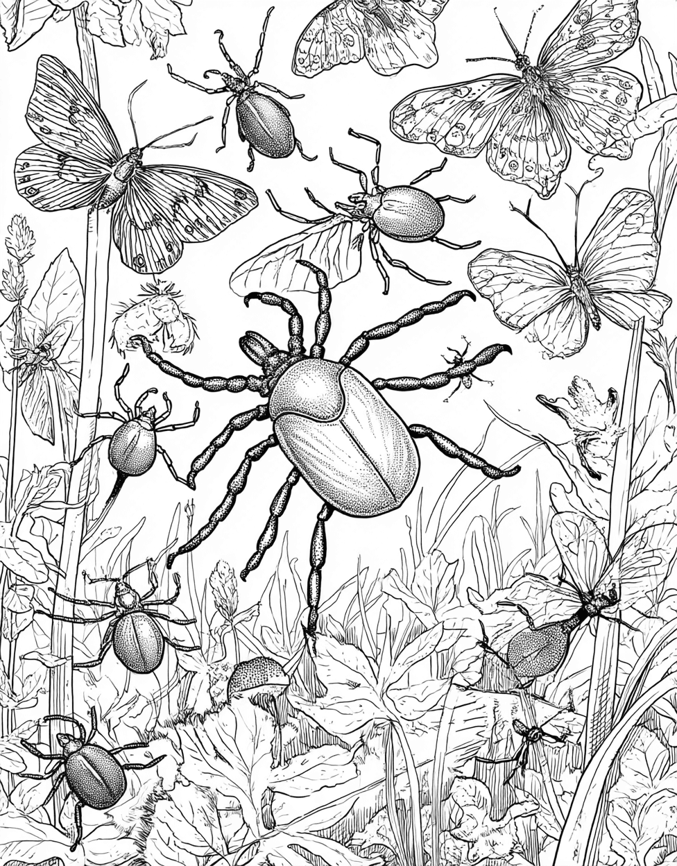 Tick Tock Time to Add Some Color, Relaxation Color Book, Insects Colouring Pages for Teenage, Coloring Dog Images Tick, Coloring Pages for Adults Free main 4