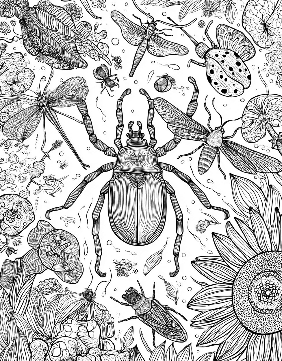 Tick Tock Time to Add Some Color, Relaxation Color Book, Insects Colouring Pages for Teenage, Coloring Dog Images Tick, Coloring Pages for Adults Free main 7
