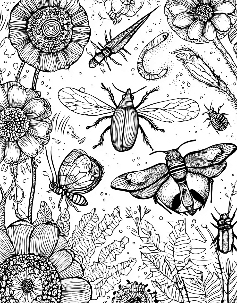 Tick Tock Time to Add Some Color, Relaxation Color Book, Insects Colouring Pages for Teenage, Coloring Dog Images Tick, Coloring Pages for Adults Free main 8