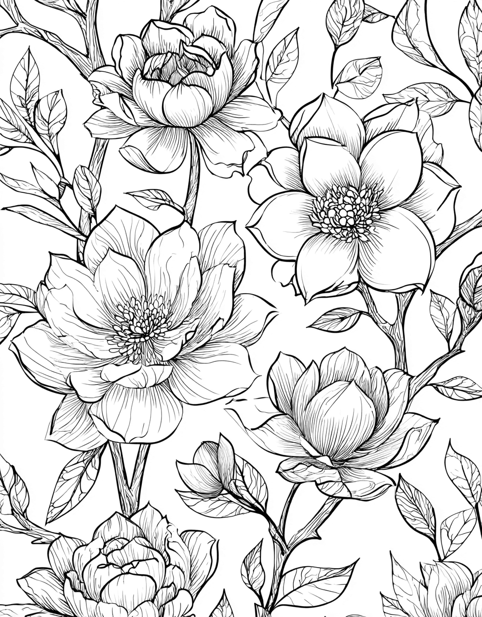 Relaxation Color Book, Pattern Colouring Pages for Adult, Free Coloring Pages Printable, Coloring Hair Henna Instructions, Intricate Henna Designs for Creative Minds main 6