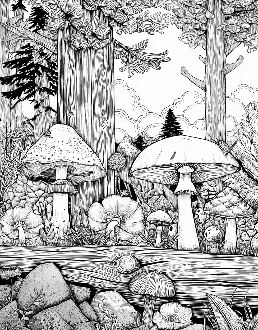 Free Coloring Pages for Adults to Print, Geocache Adventure Creative Art Pages, Relaxation Color Book, Adventure Colouring Pages for Adults, Geocache Coloring main 3
