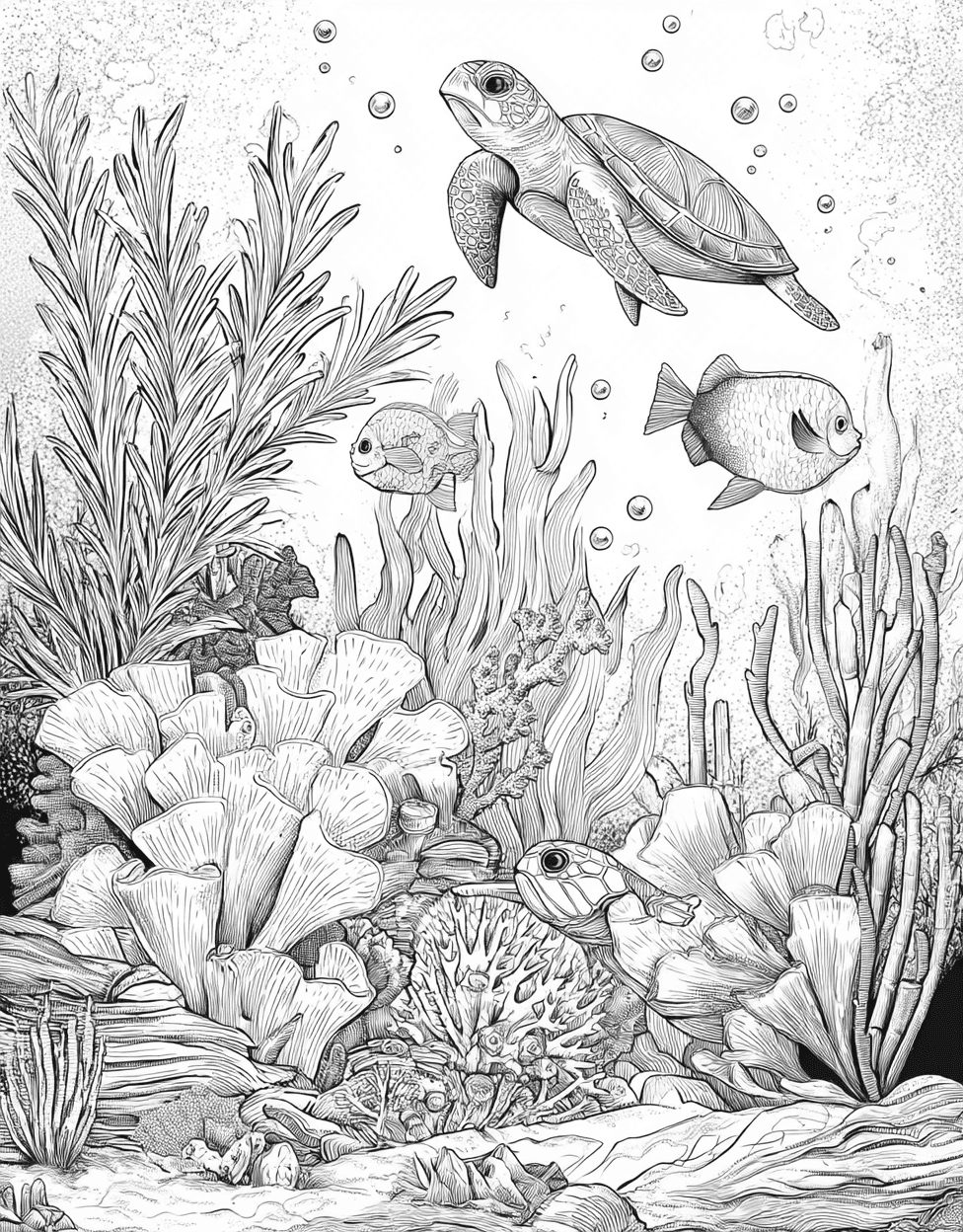 Pufferfish Coloring, Free Printable Girly Coloring Pages, Pufferfish Patterns Dive into Creativity, Relaxation Color Book, Ocean Life Colouring Pages for Women main 2