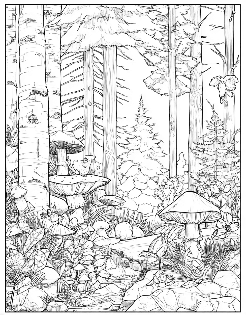 Free Coloring Pages for Adults to Print, Geocache Adventure Creative Art Pages, Relaxation Color Book, Adventure Colouring Pages for Adults, Geocache Coloring main 4