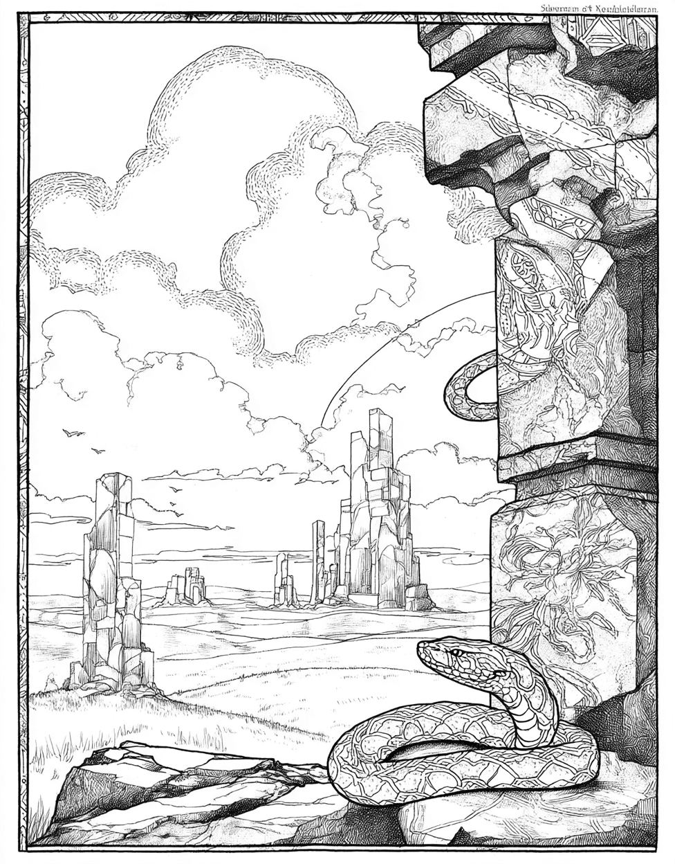 Coloring Pages for Adults Free Printable, Vibrant Totem Art Unleash Your Inner Artist, Stress Relief Color Book, Adventure Colouring Pages for Women, Coloring Disney White Totem main 3