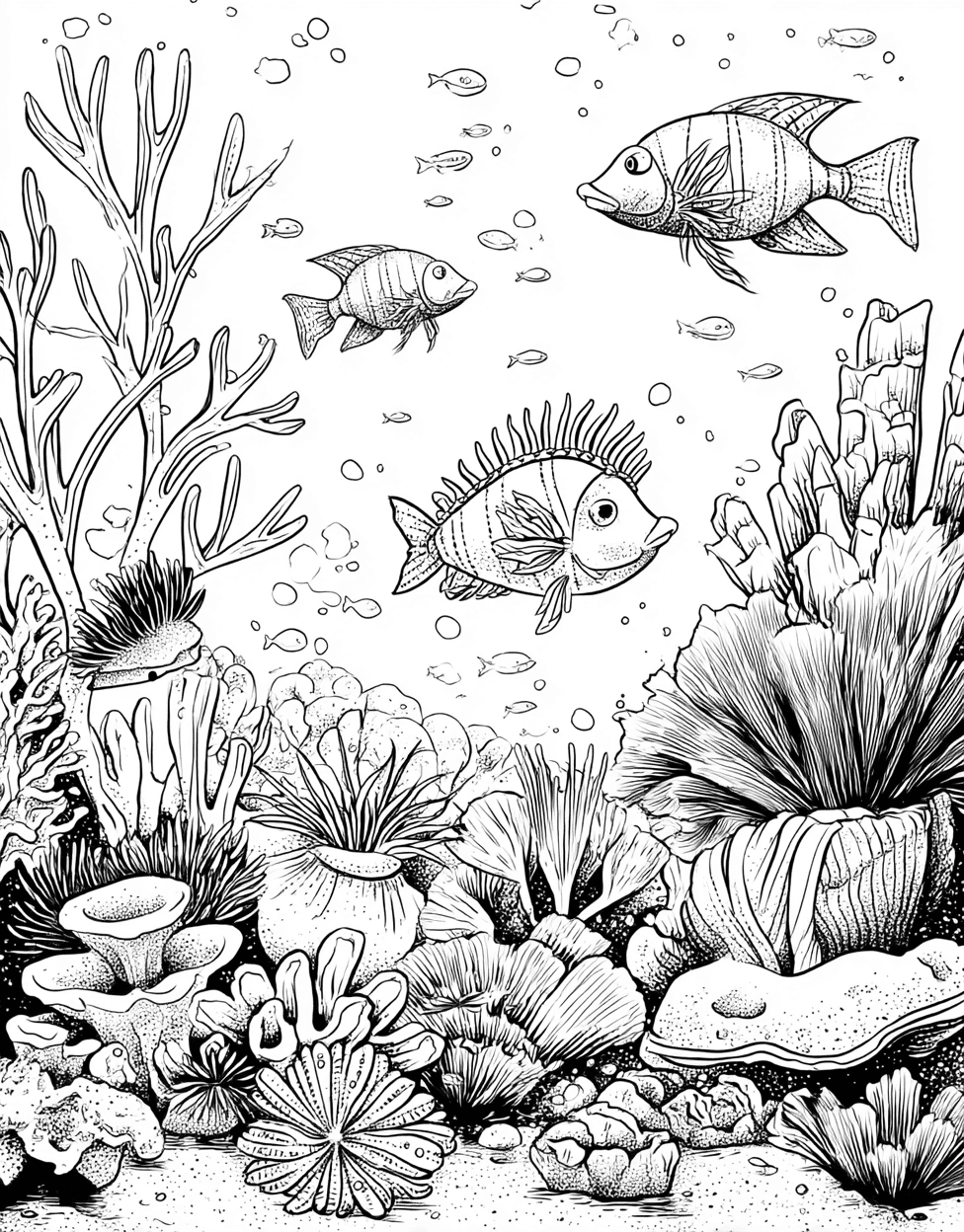 Nudibranch Wonders Artistic Undersea Delights, Stress Relief Color Book, Ocean Life Colouring Pages for Teen, Free Printable Coloring Pages for Adults, Nudibranch Coloring main 5