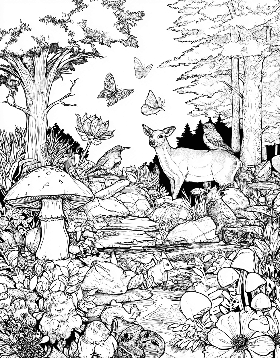 Free Coloring Pages for Adults to Print, Geocache Adventure Creative Art Pages, Relaxation Color Book, Adventure Colouring Pages for Adults, Geocache Coloring main 8