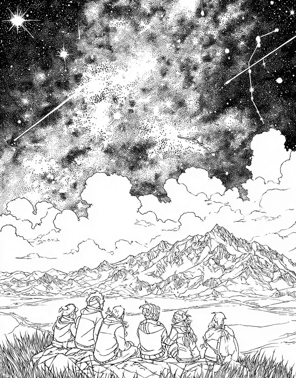 Stress Relief Color Book, Adventure Colouring Pages for Adults, Stargazing Coloring, Cosmic Dreams Stargazing Art Adventures, Free Coloring Pages for Adults to Print main 8