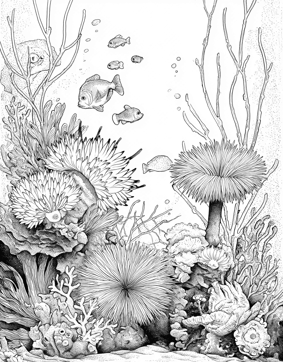 Nudibranch Wonders Artistic Undersea Delights, Stress Relief Color Book, Ocean Life Colouring Pages for Teen, Free Printable Coloring Pages for Adults, Nudibranch Coloring main 8