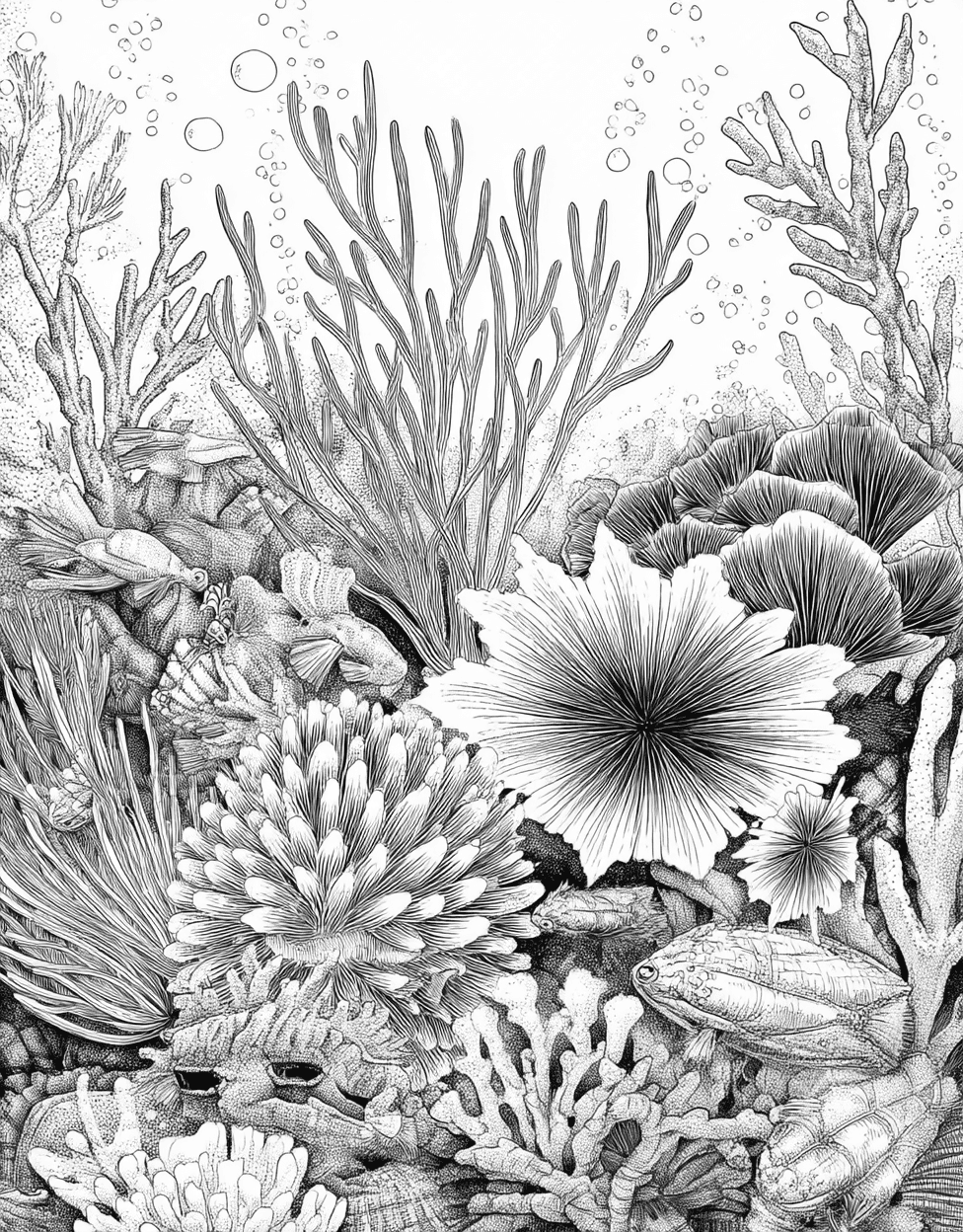 Nudibranch Wonders Artistic Undersea Delights, Stress Relief Color Book, Ocean Life Colouring Pages for Teen, Free Printable Coloring Pages for Adults, Nudibranch Coloring main 9