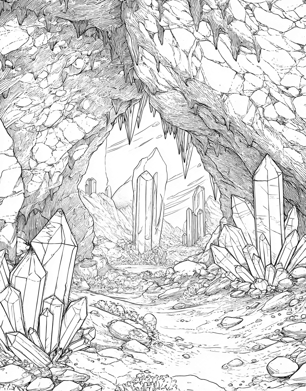 Sticker Inspection Louisiana Cave, Cave Adventures Art for Creative Minds, Relaxation Color Book, Travel & Landmarks Colouring Pages for Womens, Free Coloring Pages to Print main 1