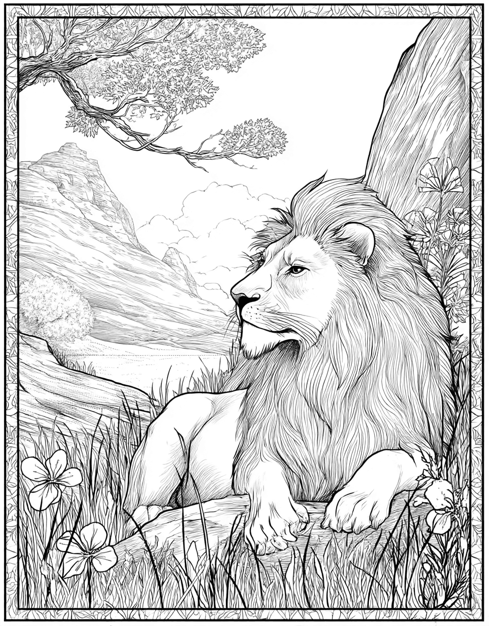 Relaxation Color Book, Fairy Tale Colouring Pages for Adults, Chimera Coloring, Chimera Dreams Artful Pages Await, Advanced Free Printable Coloring Pages for Children main 1