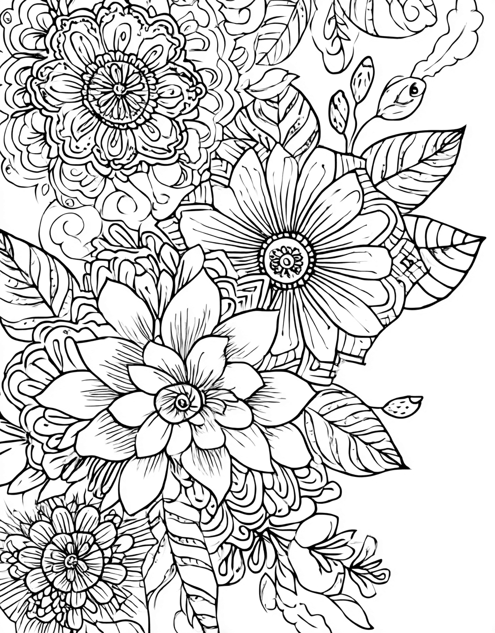 Relaxation Color Book, Pattern Colouring Pages for Adult, Free Coloring Pages Printable, Coloring Hair Henna Instructions, Intricate Henna Designs for Creative Minds main 1