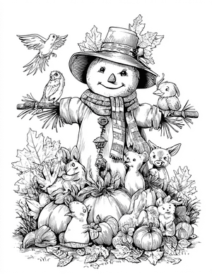 Free Scarecrow Free Coloring Pages - 1