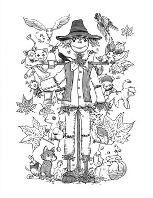 Free Scarecrow Free Coloring Pages - 3