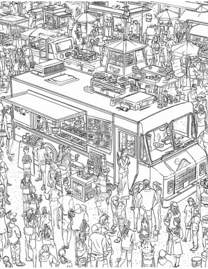 Free Food truck Free Coloring Pages - 11