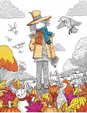 Free Scarecrow Free Coloring Pages - 6