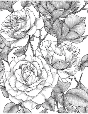 Free Rose Free Coloring Pages - 2
