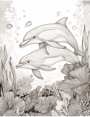 Free Dolphin Free Coloring Pages - 2