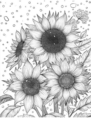Free Sunflower Free Coloring Pages - 5