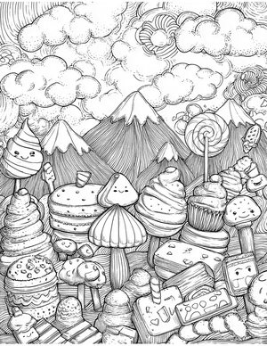 Free Candy Free Coloring Pages - 9