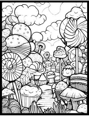Free Candy Free Coloring Pages - 11