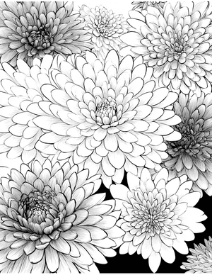 Free Chrysanthemum Free Coloring Pages - 0