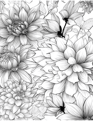 Free Chrysanthemum Free Coloring Pages - 2
