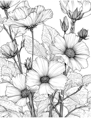 Free Windflower Coloring Pages - 6