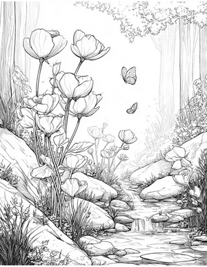 Free Windflower Coloring Pages - 10