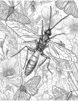 Free Ichneumon Coloring Pages - 1