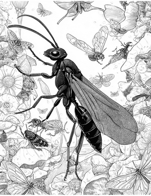 Free Ichneumon Coloring Pages - 3