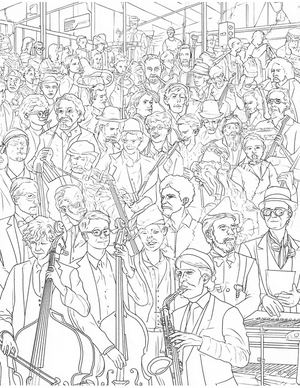 Free Musician Coloring Pages - 2