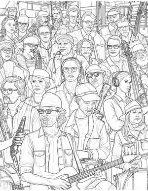 Free Musician Coloring Pages - 7