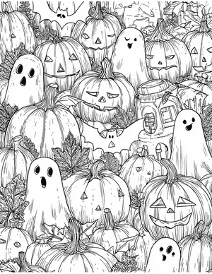 Free Halloween Coloring Pages - 1