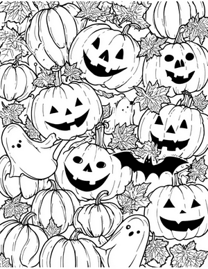 Free Halloween Coloring Pages - 2