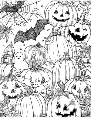 Free Halloween Coloring Pages - 3