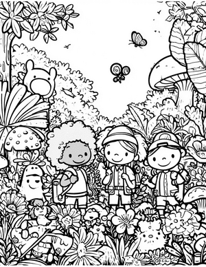 Free Explorers Coloring Pages - 9