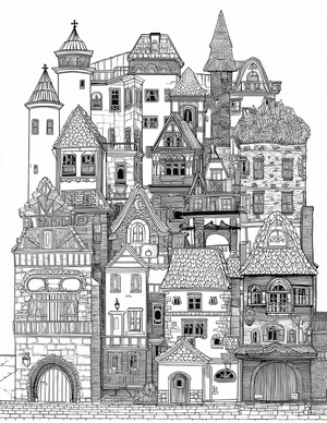 Free House Coloring Pages - 1